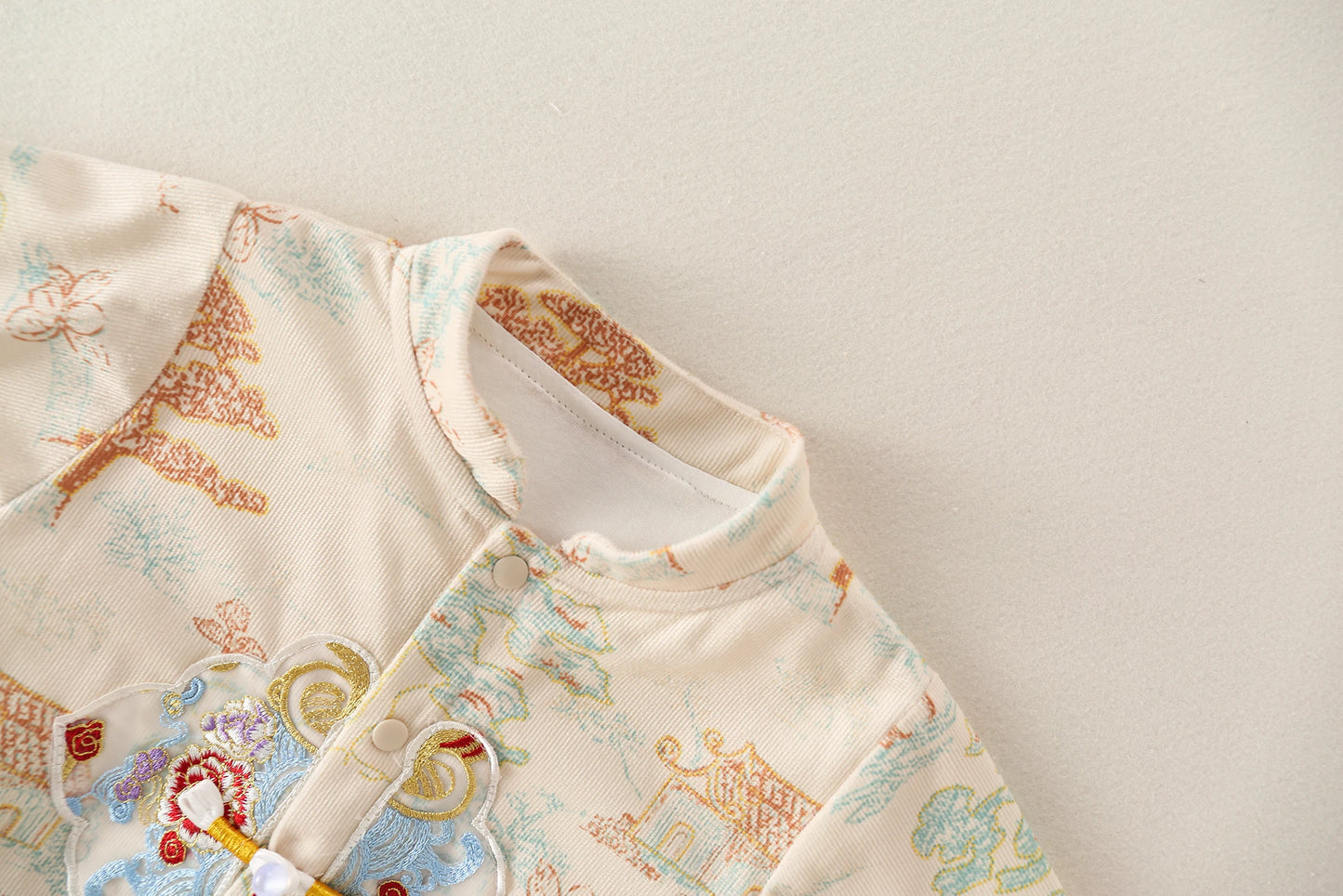 Unisex Baby Jumpsuits | Adorable Floral Embroidery Spring Outfits