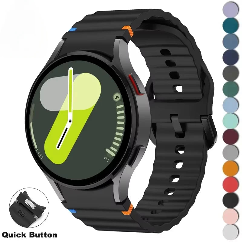 Premium Silicone Replacement Strap for Galaxy Watch | Sport Band