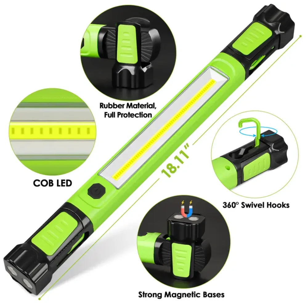 2500LM Bright LED Work Light | Rechargeable Magnetic Spotlight