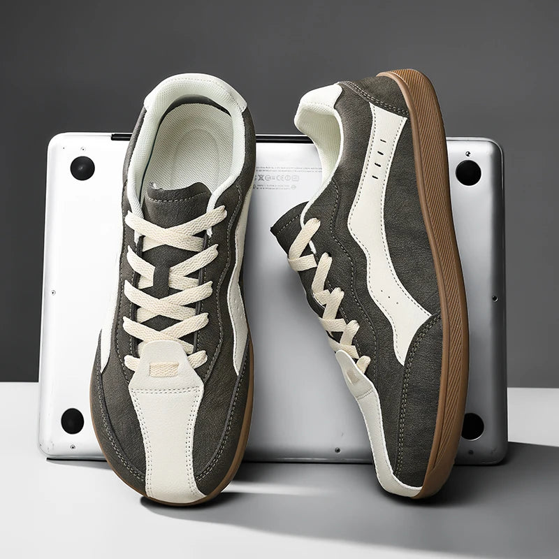 Men's Casual Wide Toe Box Sneakers | Comfortable Non-Slip Trainers