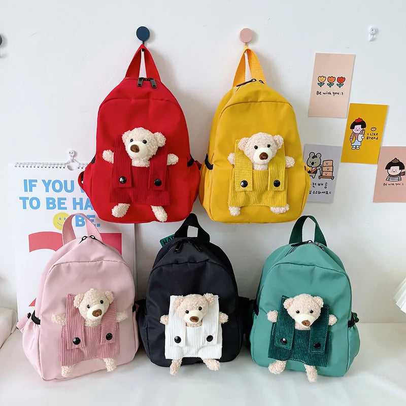 Personalized Plush Bear Backpack | Custom Kids Embroidered Bag