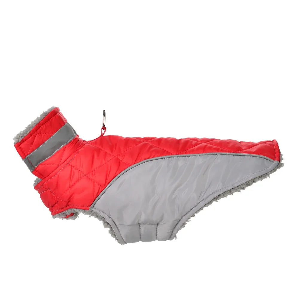 Chaqueta reflectante cortavientos para mascotas | Abrigo cálido de forro polar para gatos