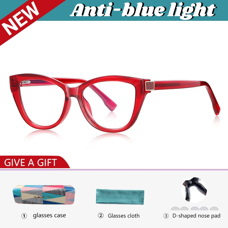 Stylish Cat's Eye Women's Anti-Blue Light Reading Glasses