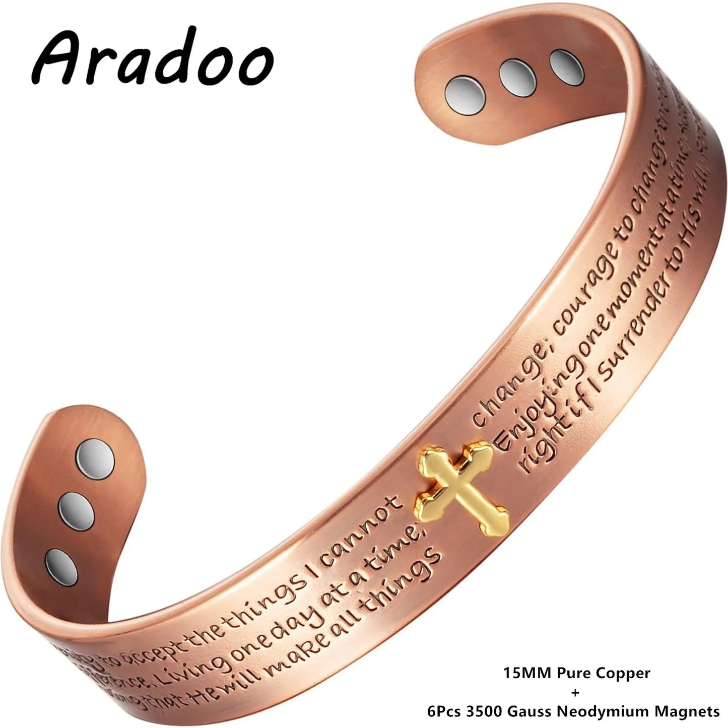 Pure Copper Cuff Bracelets | Unisex Cross Bangle Jewelry Gifts