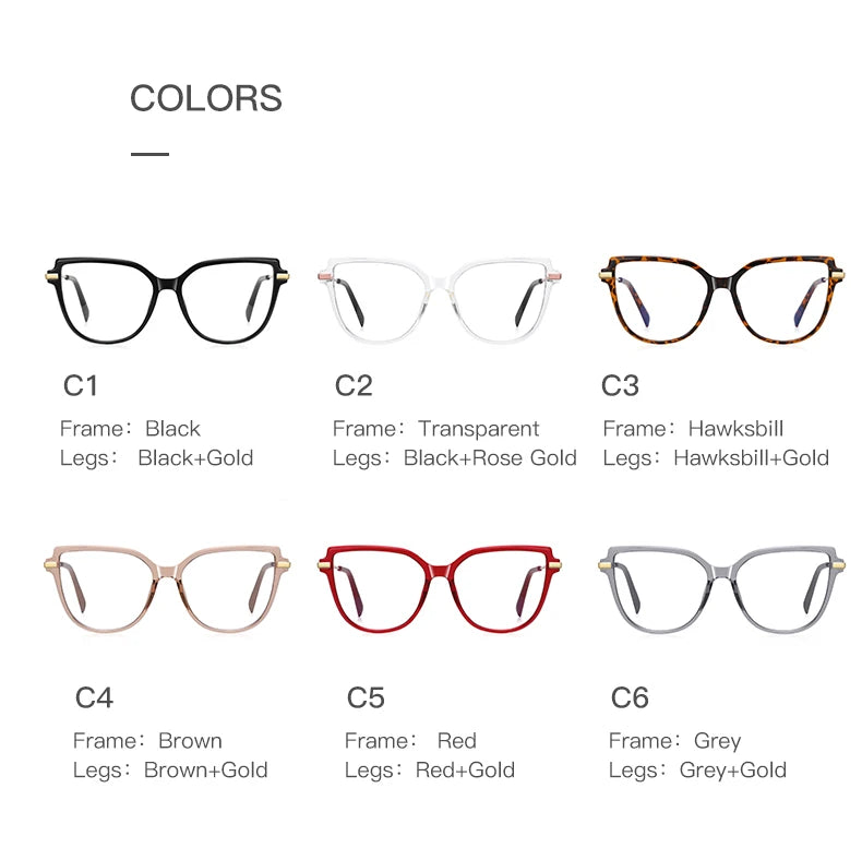 Trendy Anti-Blue Light Prescription Glasses for Women