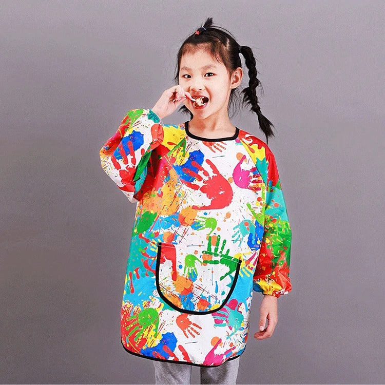 Waterproof Children's Art Apron | Long Sleeved Cover for Kids