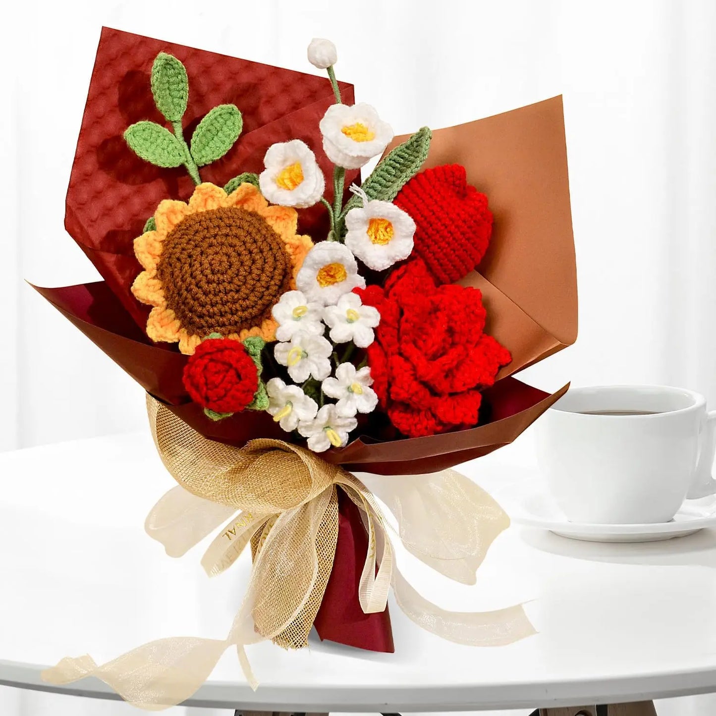Handmade Crochet Red Rose Bouquet | Perfect Gift for Any Occasion