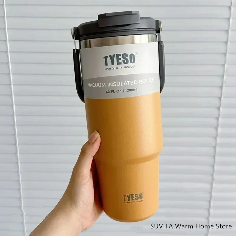 Large Capacity Stainless Steel Coffee Tumbler | Thermal Insulated Mug
