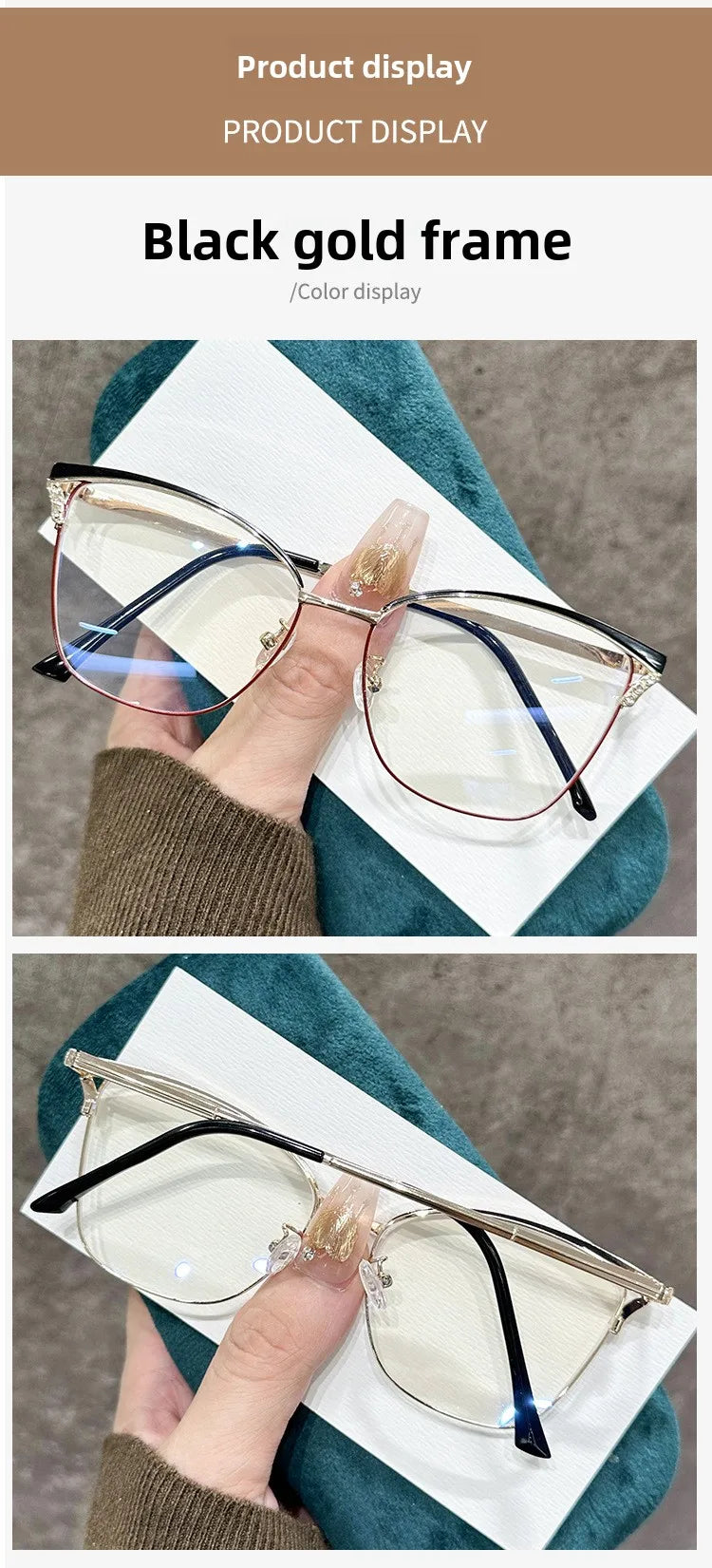Fashionable Cat Eye Blue Light Blocking Reading Glasses for Women