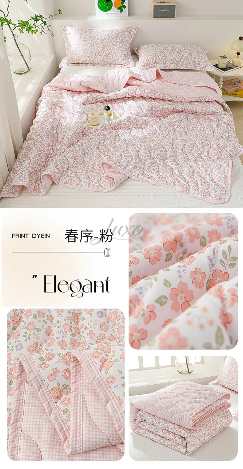 Lightweight Breathable Cooling Summer Quilt | Soft Duvet Comforter