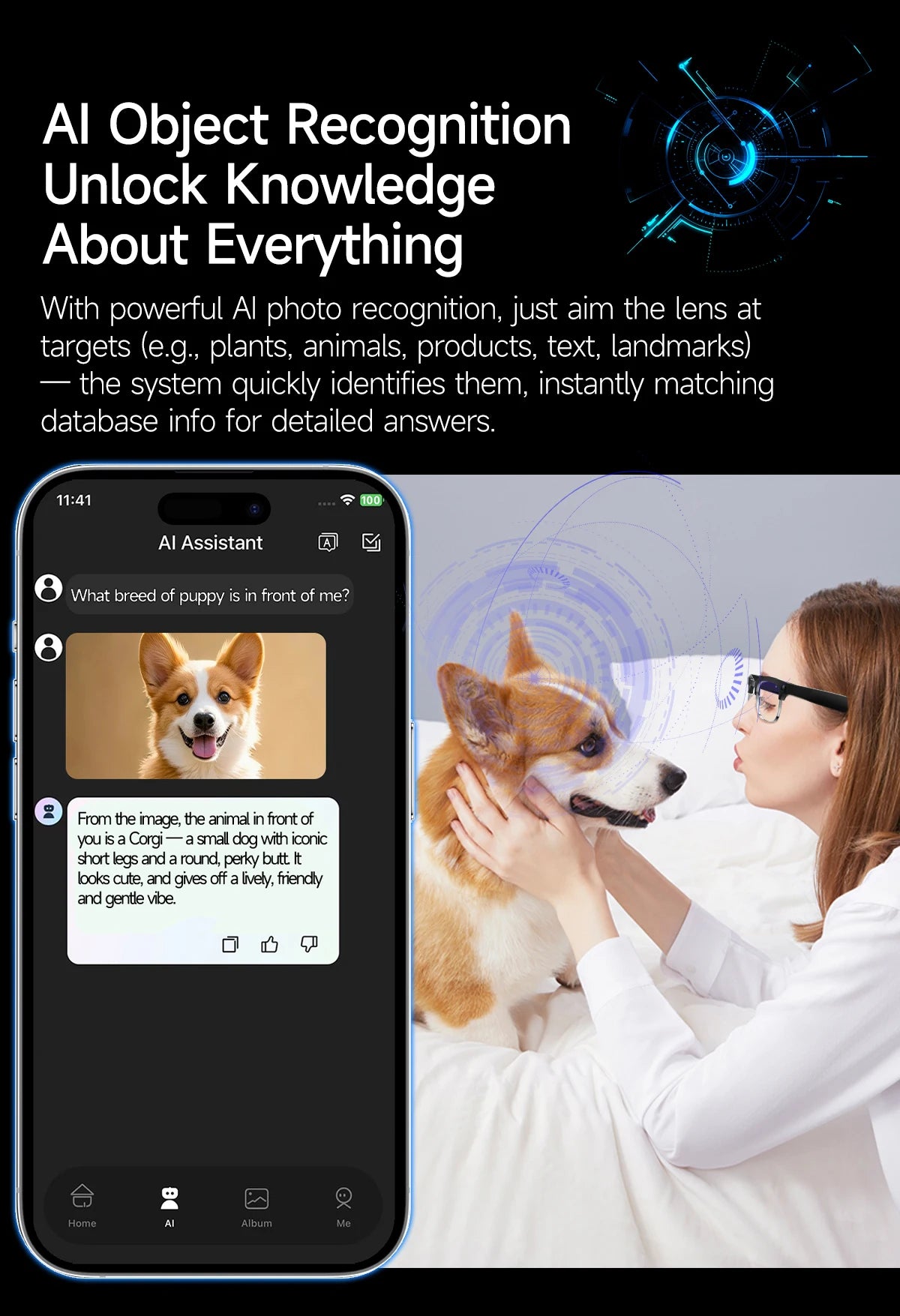 AI Smart Glasses with 8MP Camera & Bluetooth Features | Innovative Eye Wear