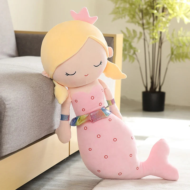 Mermaid Plush Toys | Soft Cozy Throw Pillow for Kids