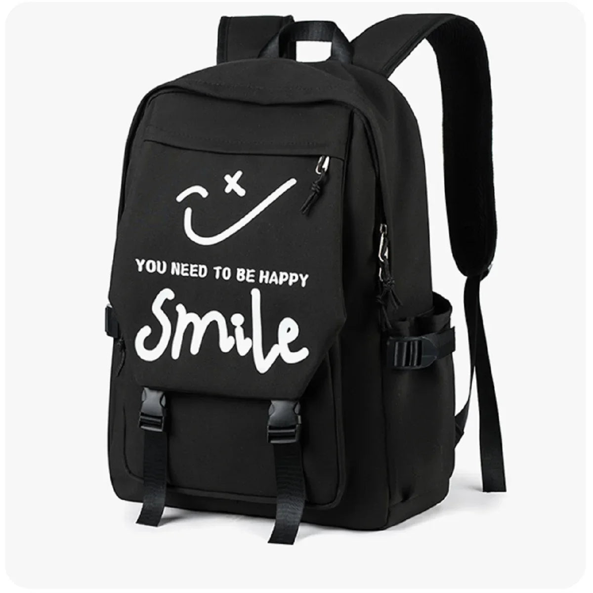 Large Capacity Quirky Expression Backpack | Stylish Travel Bag