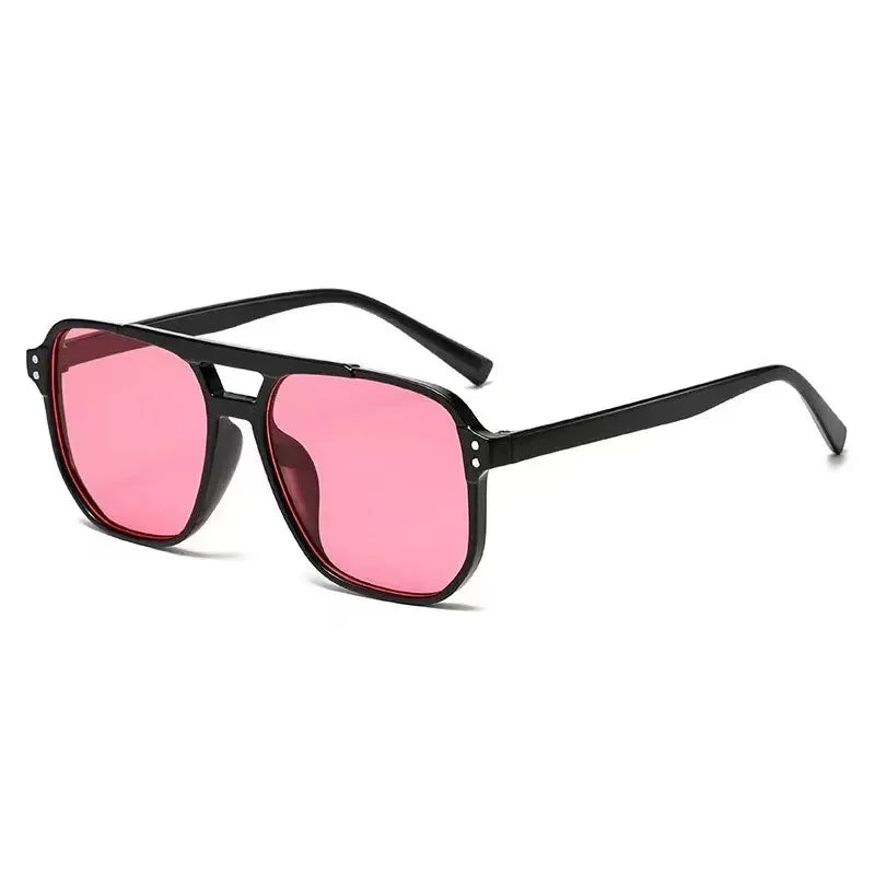 Vintage Unisex Big Sunglasses | Retro UV400 Square Shades