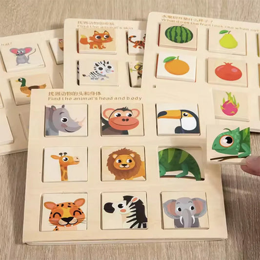 Wooden Cognitive Matching Puzzle | Fun Educational Toy for Kids