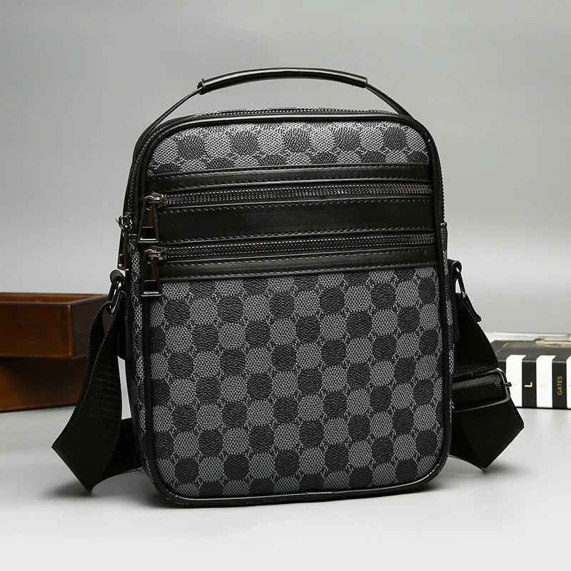 Stylish Men's Crossbody Bag | Casual Leather Messenger Sling Pack