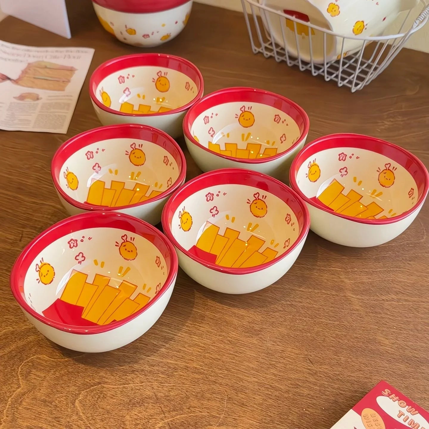 Cute French Fries Shaped Ceramic Small Dishes | Fun Dining Experience