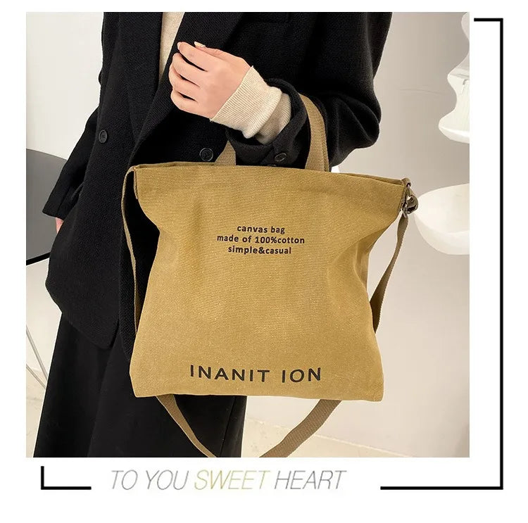 Trendy Urban Canvas Messenger Bags for Men & Women | Large Capacity