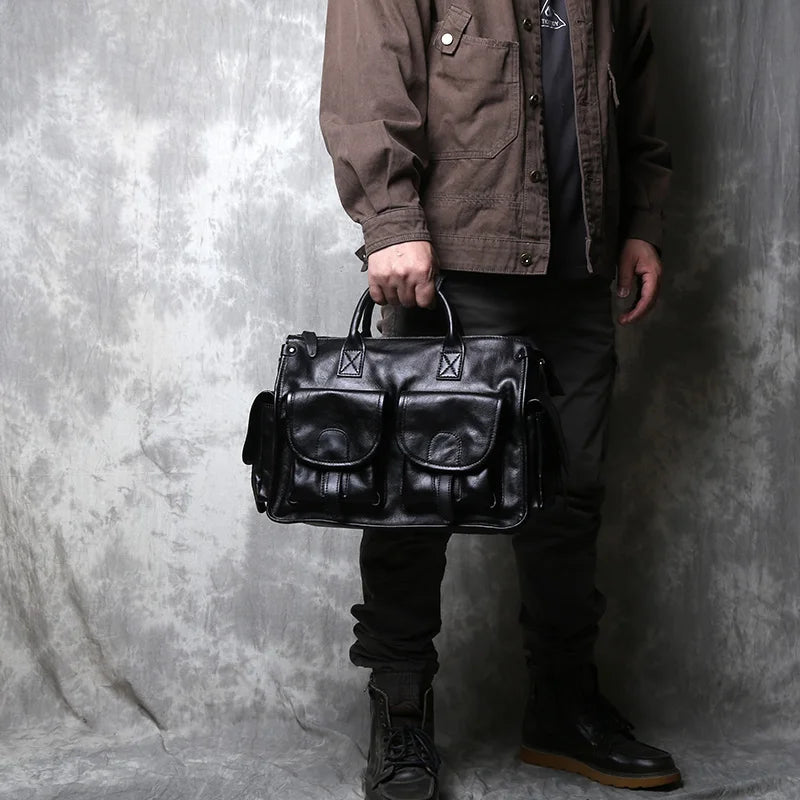 Vintage Handbag | Genuine Leather Crossbody Bag for Men