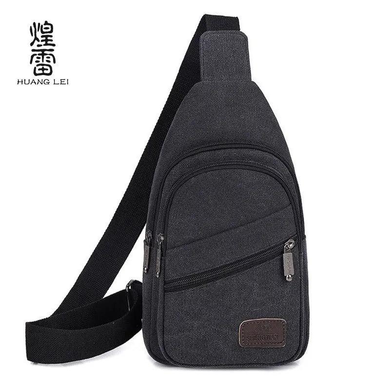 Casual Canvas Chest Bag | Stylish Crossbody Bag for Men