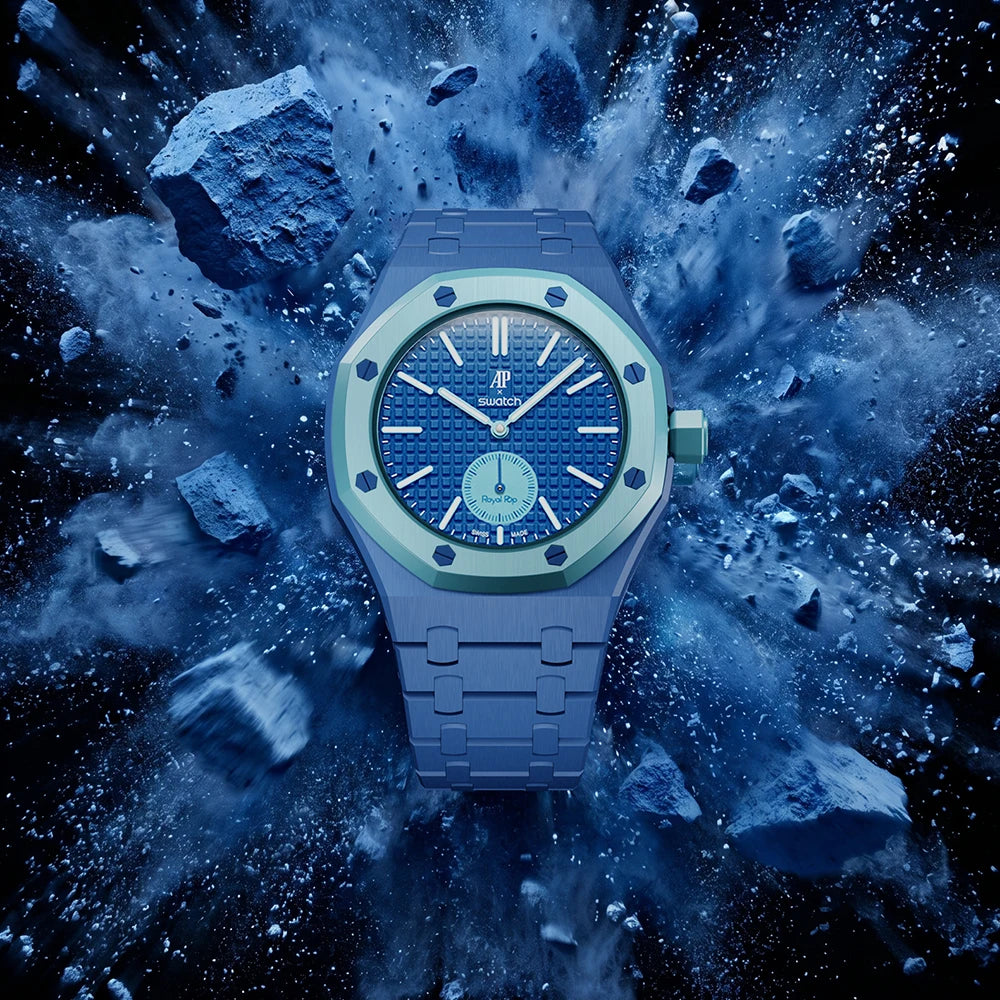 Soul Cool Ceramic Modification Kit For Swatch x AP Royal POP Biomaterials Watch Case Strap Pocket Changer To Wristwatch