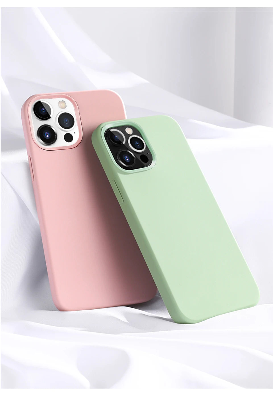 Luxury Liquid Silicone Phone Case for iPhone 11-16 Pro Max & Plus