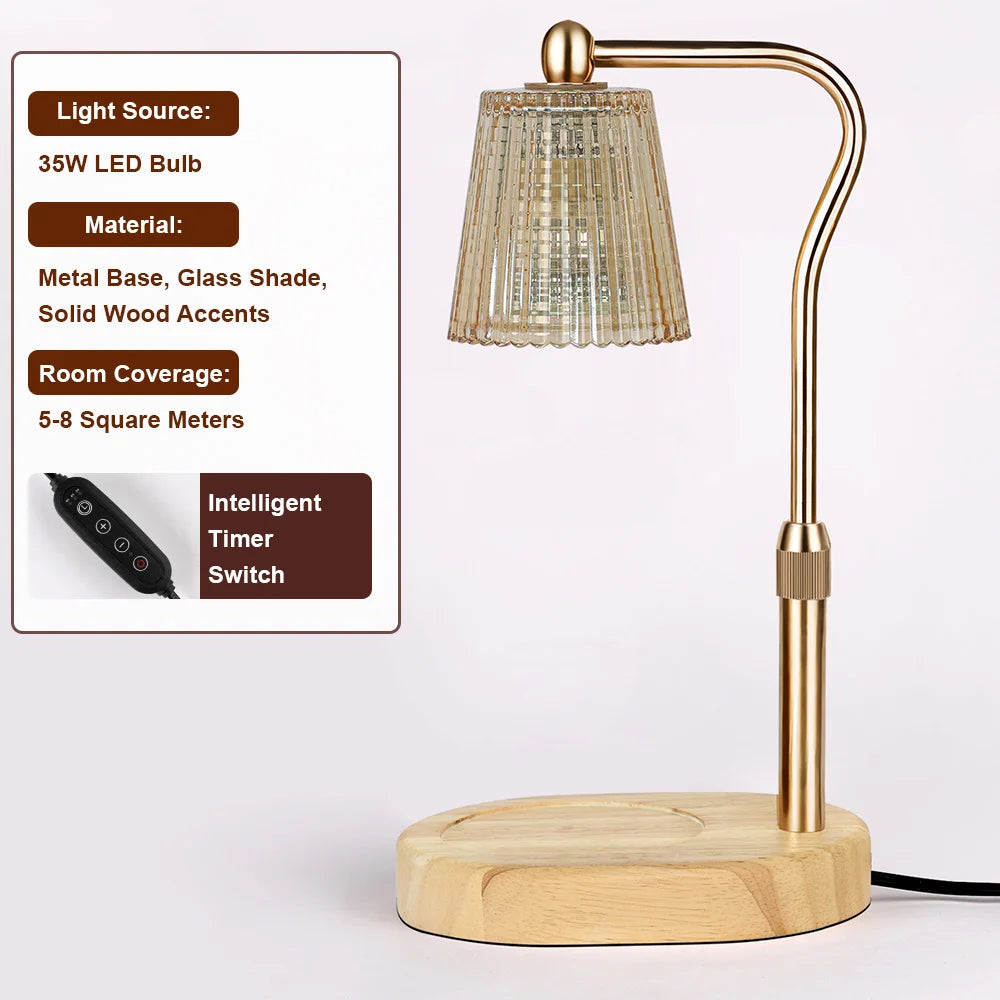 Electric Wax Melts Timer Candle Warmer Lamp | Aromatherapy Decor