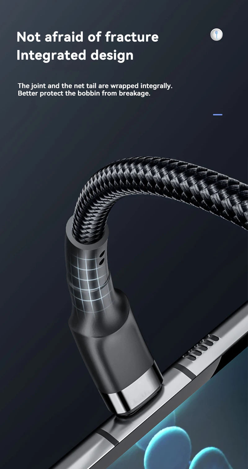 120W Fast Charging USB-C Cable | High-Speed PD Quick Charge