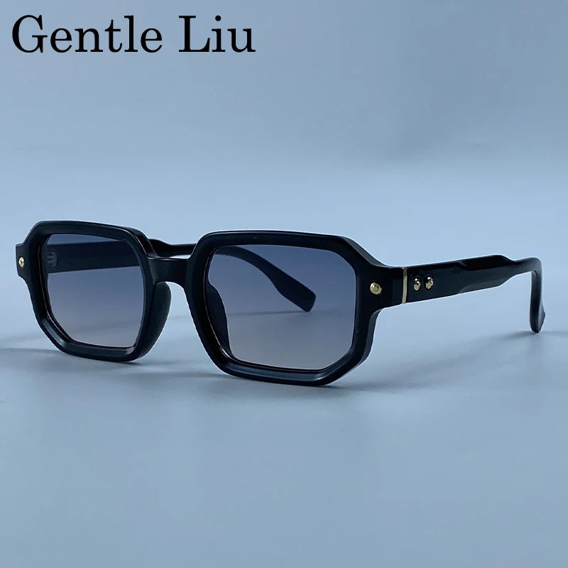 Vintage Photochromic Square Sunglasses for Men | Retro Steampunk Style