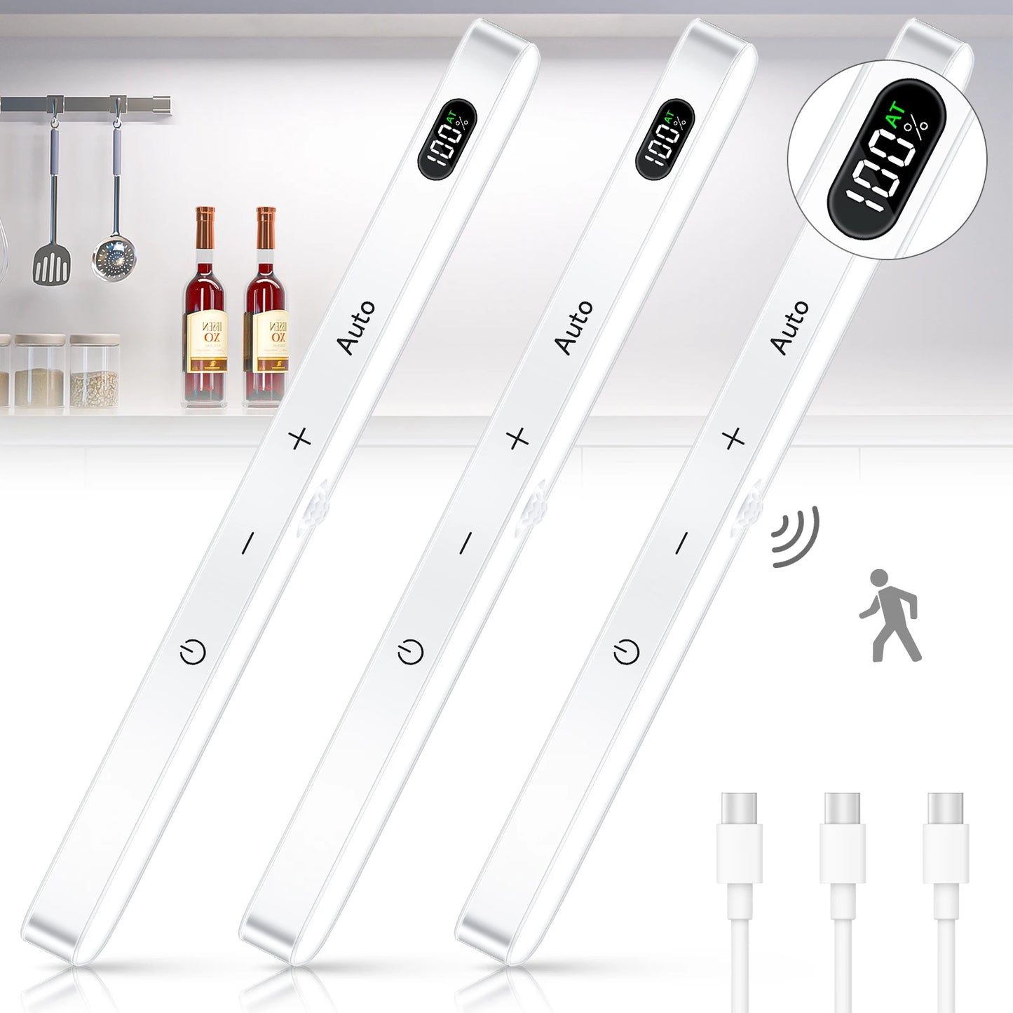 Motion Sensor LED Cabinet Light | Wireless Rechargeable Night Light