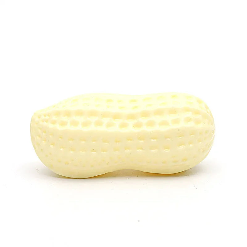 Interactive Dog Chewing Toy | Peanut Shaped Squeaker for Teeth Care