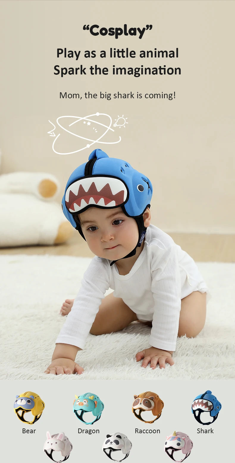 Cute Ladybug Baby Helmet | Safe Anti-Shock Headgear for Infants