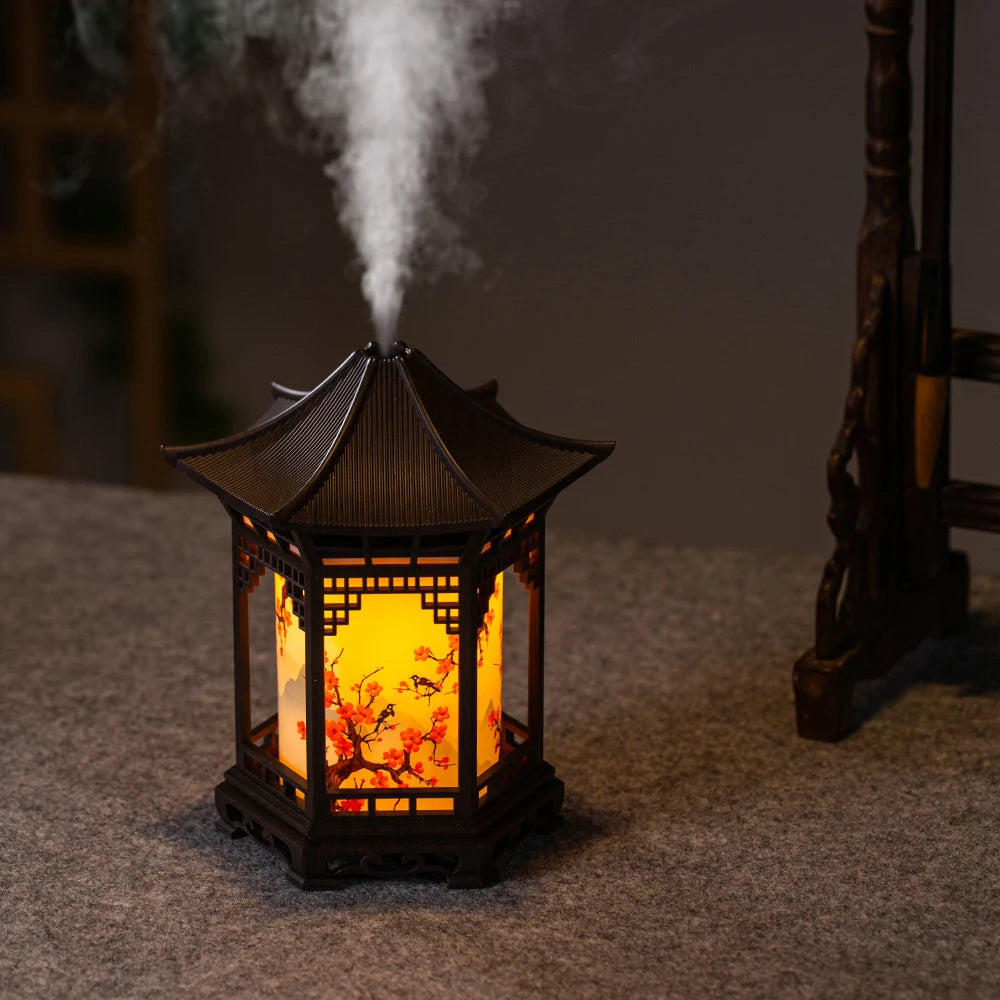 Unique Chinese Style Humidifier | Creative Night Light & Spray