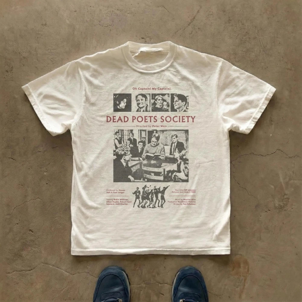 Unisex Graphic Tee | Dead Poets Society Movie Poster Shirt