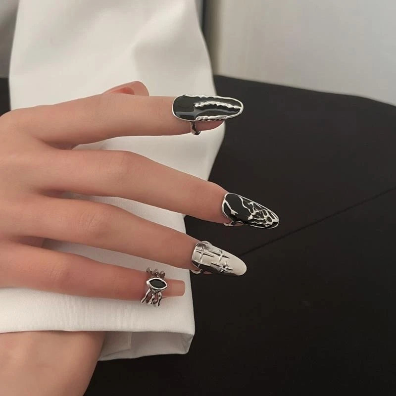 Unique Irregular Opening Finger Ring | Stylish Fingertip Jewelry