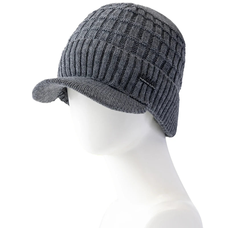 Unisex Plush Fleece Lined Beanie Hat | Warm Winter Cap for All