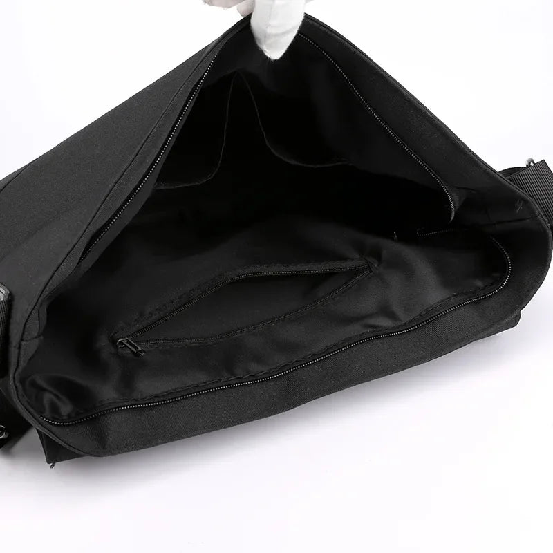 Bolso Bandolera de Lona para Hombre | Elegante Bolso de Mano para Negocios y Ocio