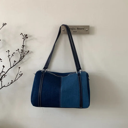Bolso cruzado de mezclilla para mujer | Bolso de mano versátil y elegante