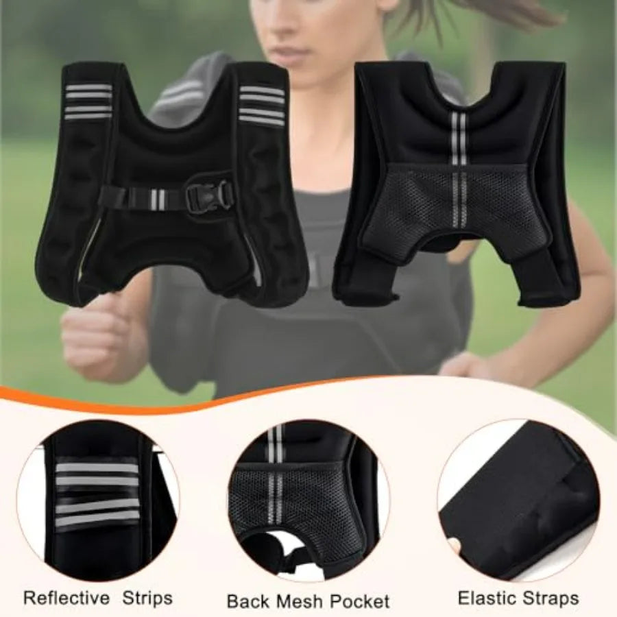 Adjustable Weighted Vest & Ankle Weights Set for Ultimate Fitness