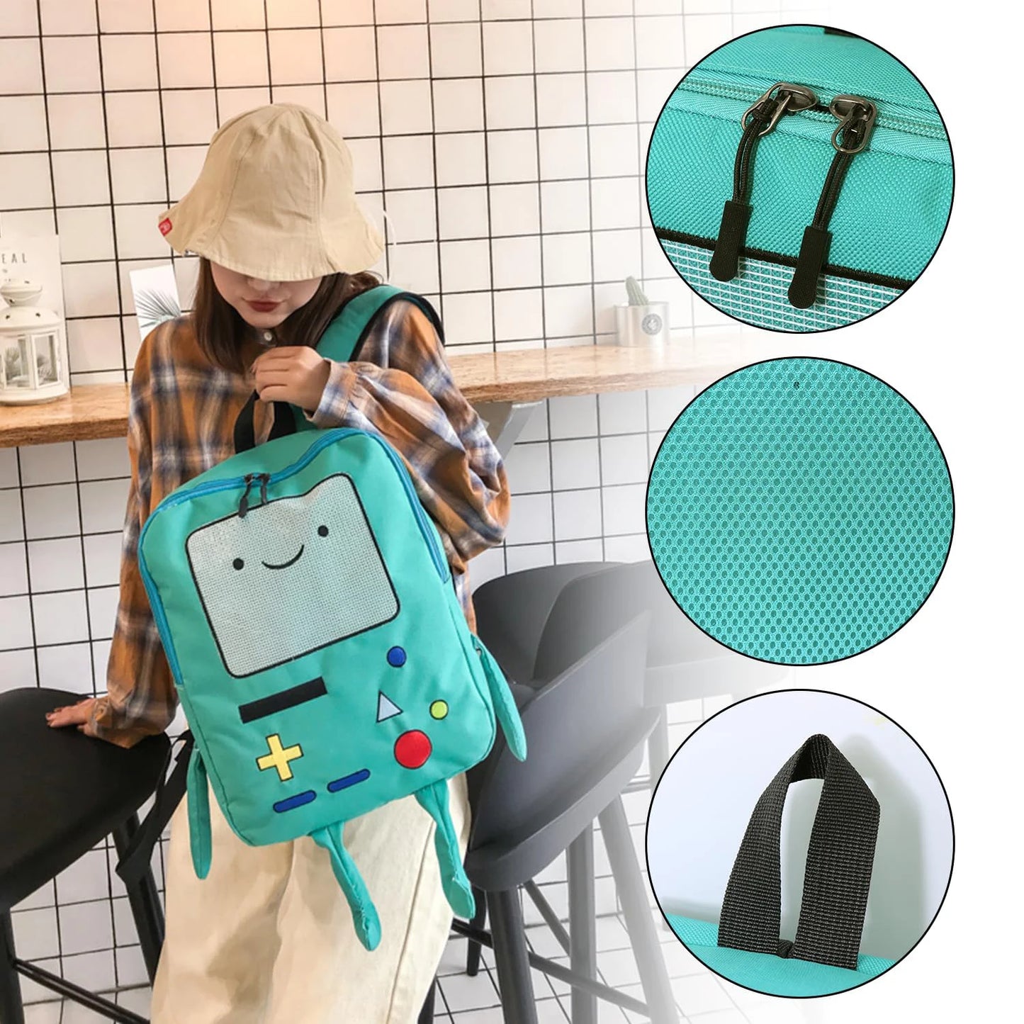 14 Inch Cute Cartoon Backpack | Lightweight Anime Travel Bag