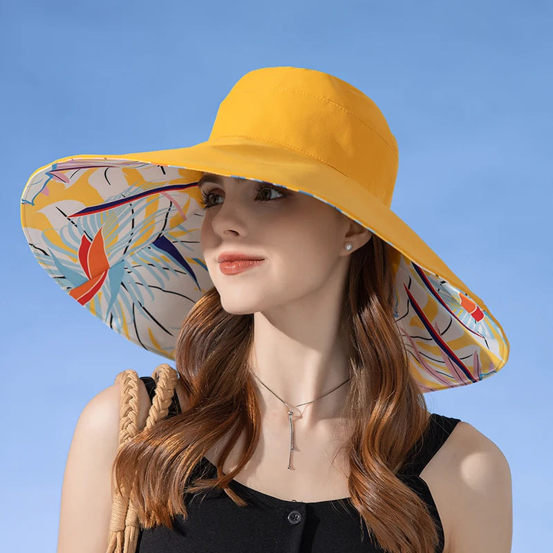 Women's Double-Sided Cotton Fisherman Hat | Sun Protection Hat