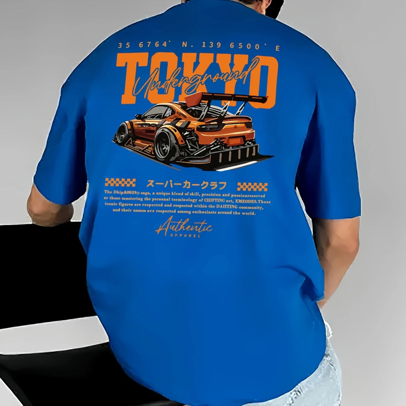 Men's Cotton Casual T-Shirt | Stylish Japanese Tokyo Design