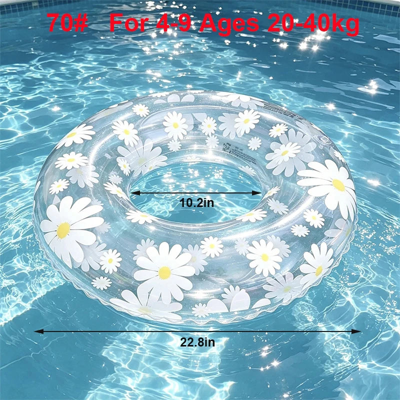 Adult Inflatable Pool Floats | Thickened Swim Rings for Summer Fun