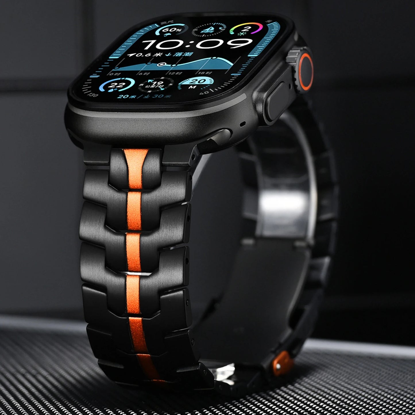 Titanium Color Metal Strap for Apple Watch | Premium Quality Band