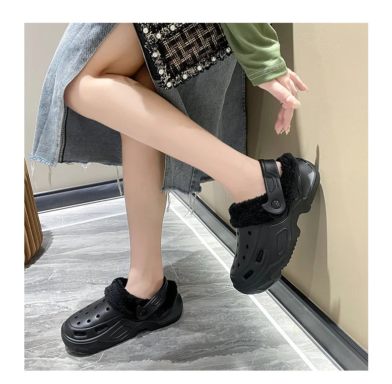 Women's Plush Corduroy Slippers | Cozy Warm Indoor Footwear
