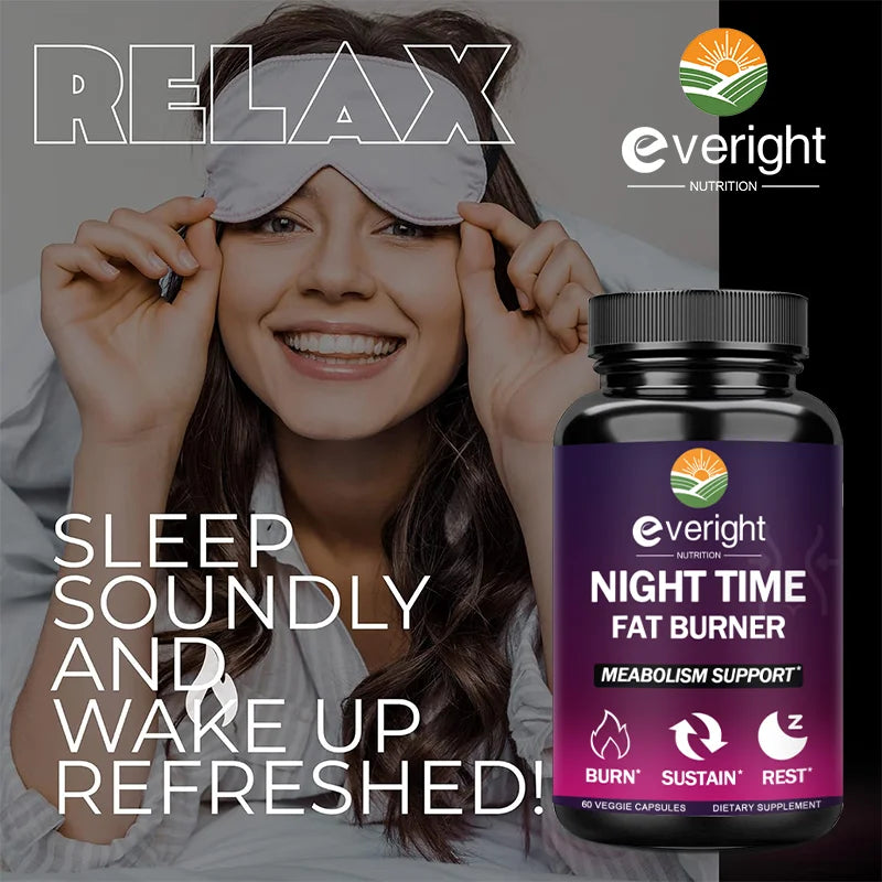Nighttime Fat Burner for Weight Loss | Boosts Metabolism & Sleep