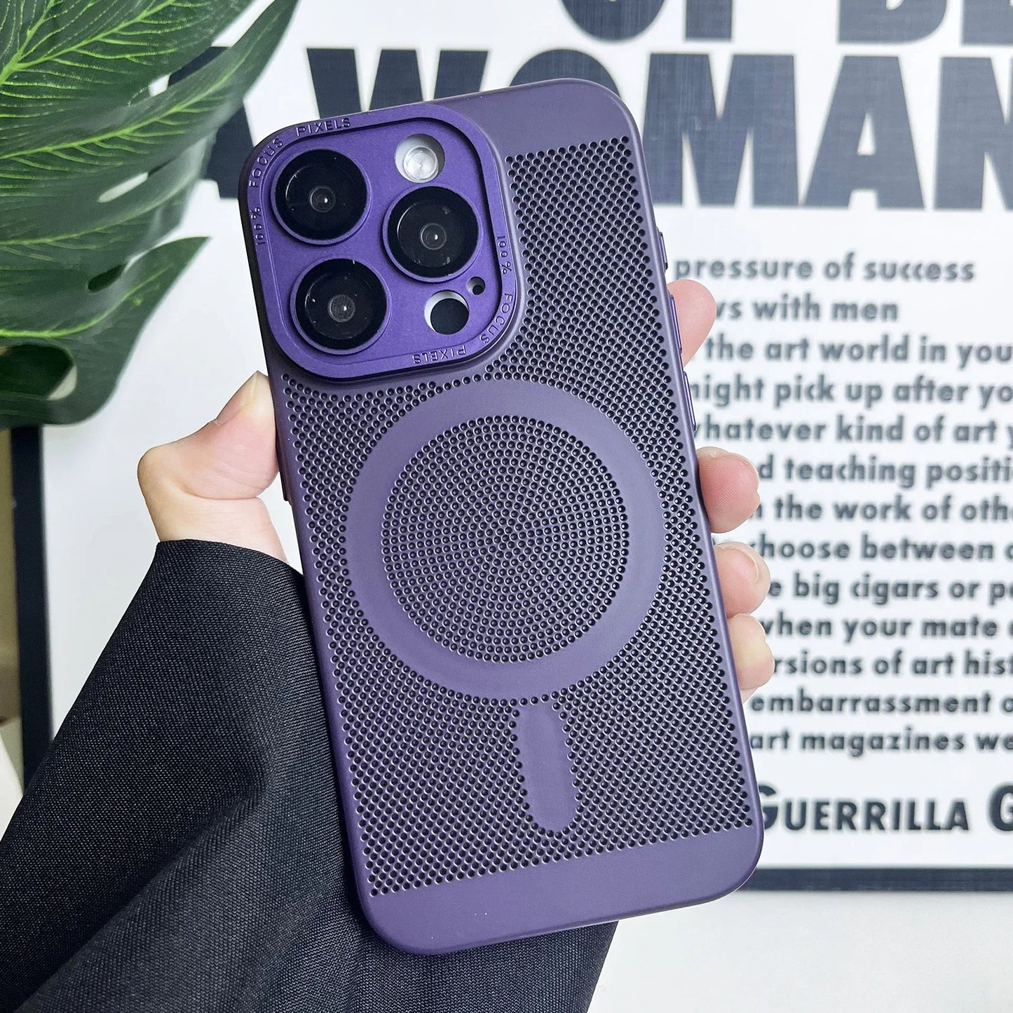 Funda de lujo mate para teléfono con disipación de calor | Protectora y elegante