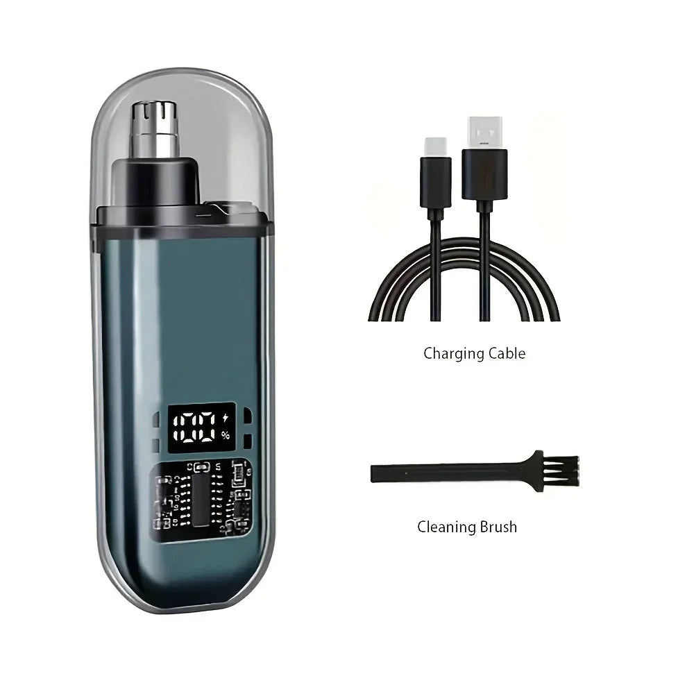 USB Rechargeable Nose & Ear Hair Trimmer | Precision Grooming Tool