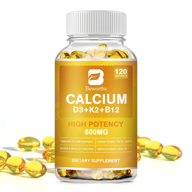 Vitamin D3 Calcium Capsules for Bone & Heart Health Support