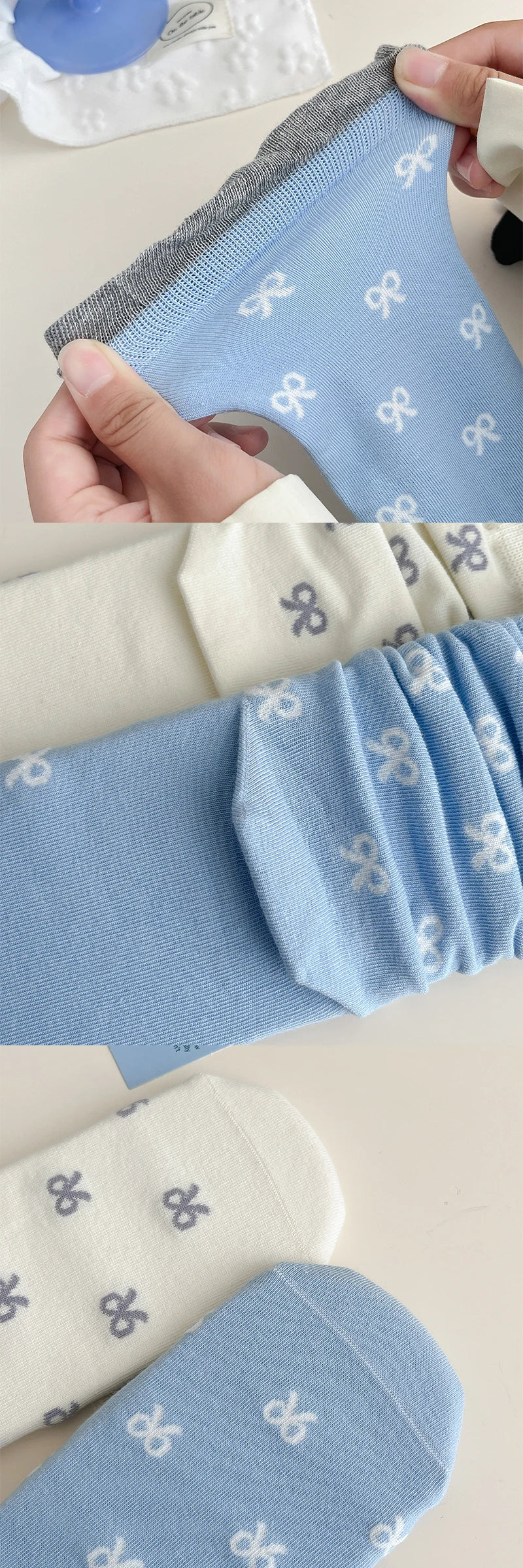 Stylish Women's Cotton Bowknot Socks | Chic Comfort for Every Occasion